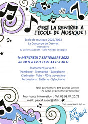 Rentrée - Ecole de musique