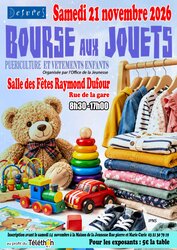 Bourse aux jouets, aux vêtements enfants et accessoires de puériculture